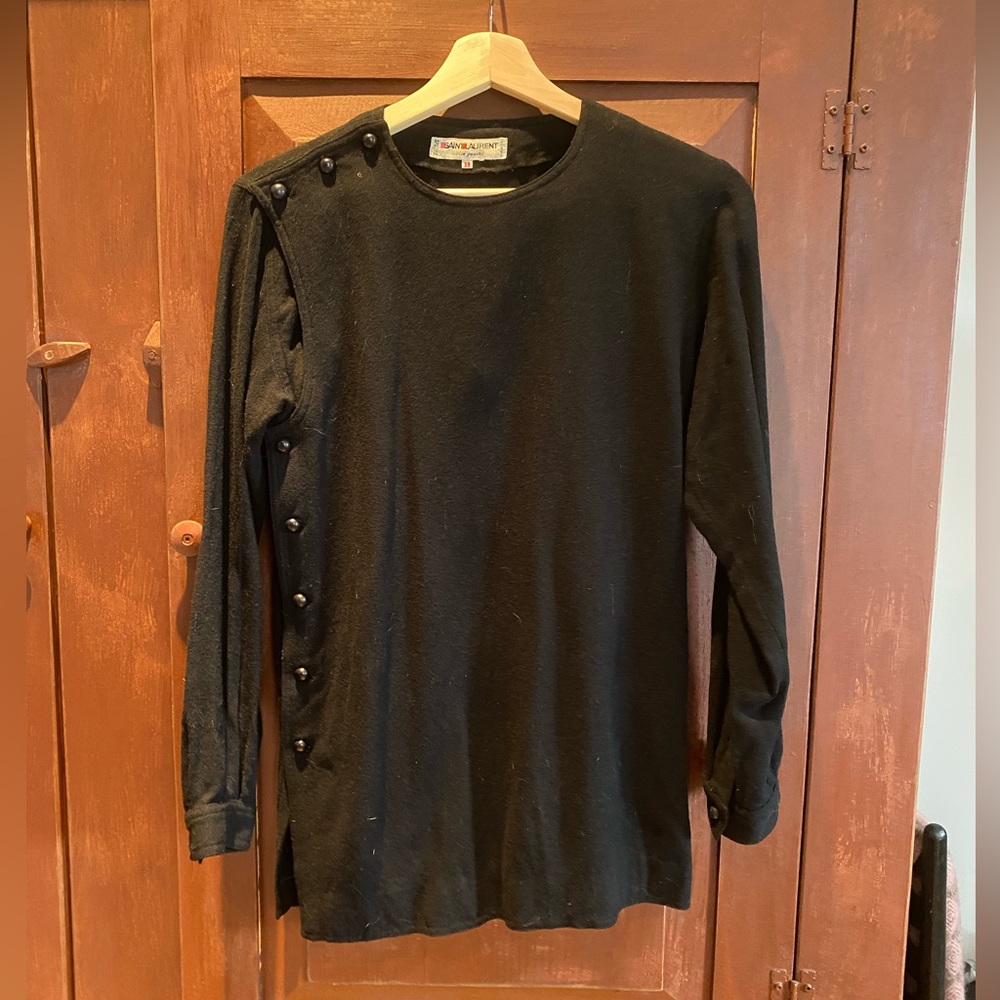Saint Laurent Rive Gauche Vintage Wool Tunic
